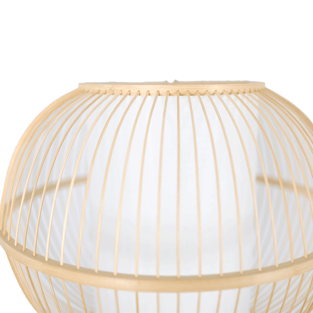 Sphere Modern Oriental Wooden Hand - Woven Bamboo Pendant Lamp Light - Natural Fast shipping On sale