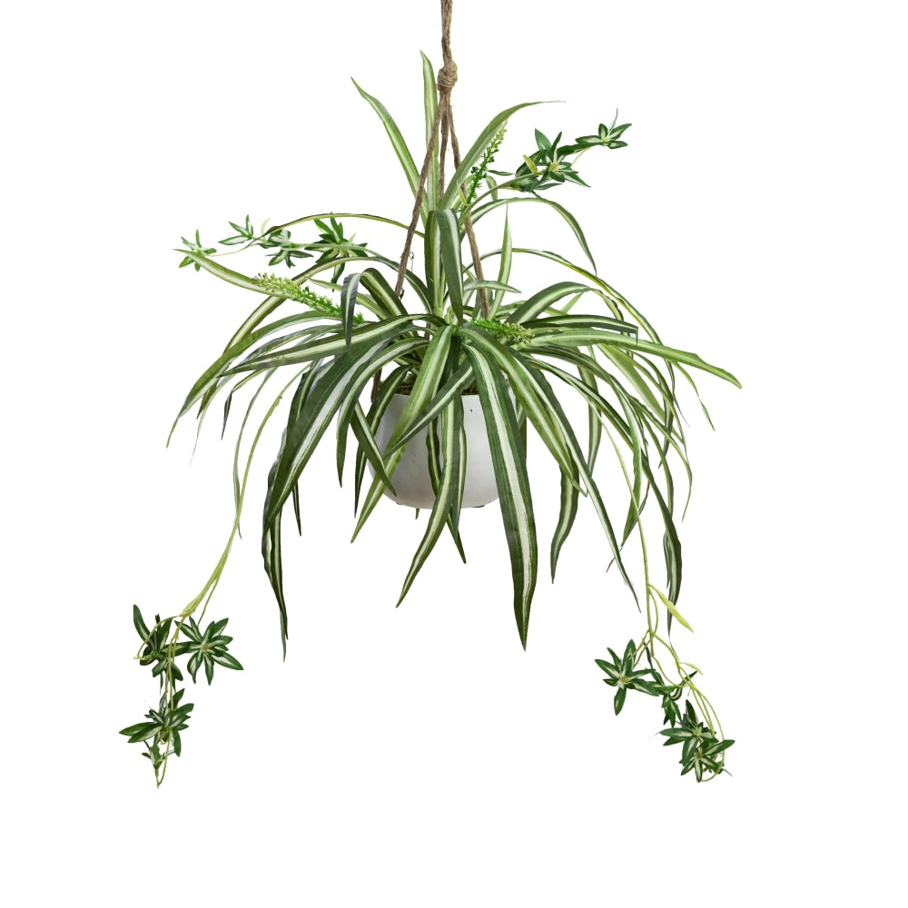 Spider Plant Artificial Fake Decorative Arrangement 68cm In Hanging Planter Fast shipping On sale