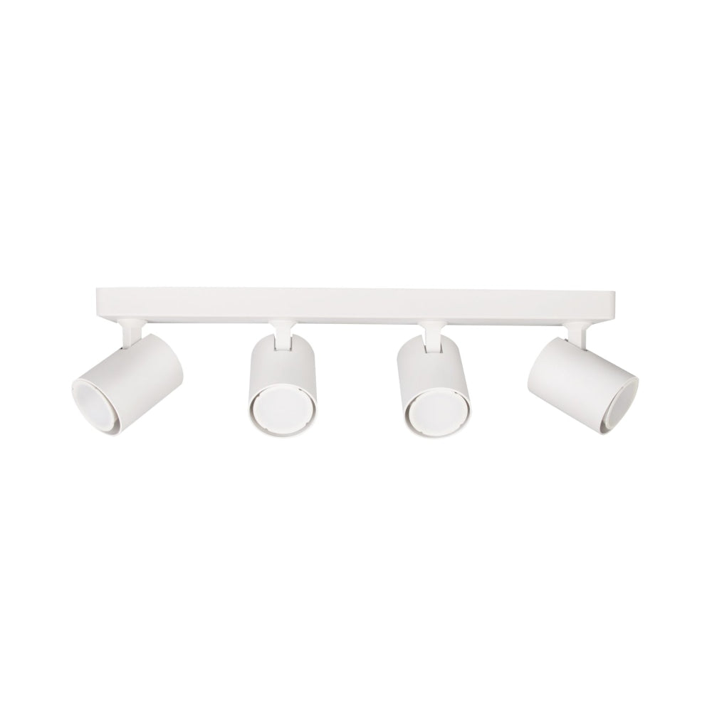 Spot Light 4 Adjustable GU10 White IP20 Rectangular Bar L450mm x W75mm H25mm Fast shipping On sale