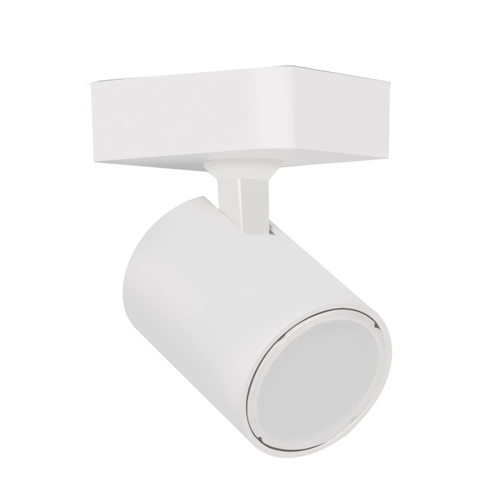 Spot Light Single Adjustable GU10 White IP20 Square Base L81mm x H81mm X D25mm Fast shipping On sale