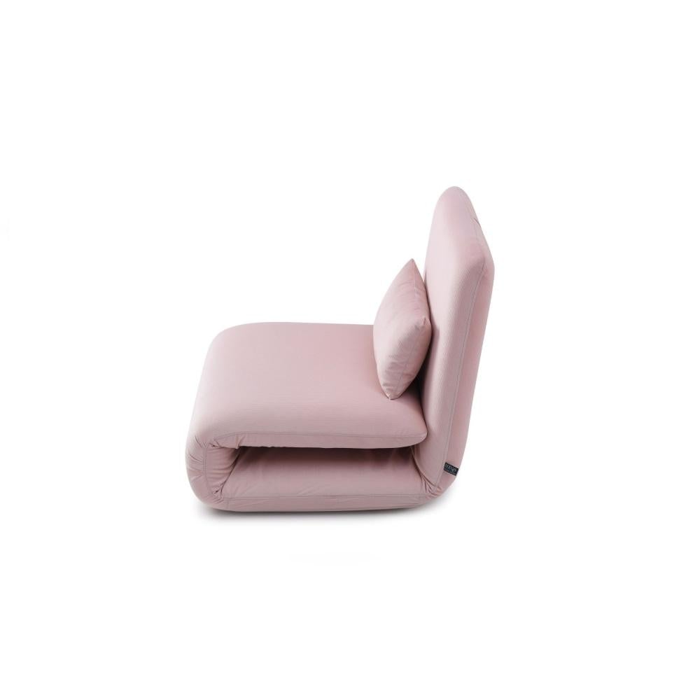 Single Foldable Fabric Sofa Bed - Pink Fast shipping On sale