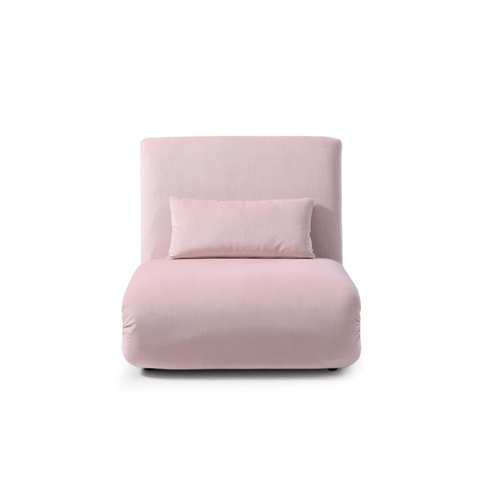 Single Foldable Fabric Sofa Bed - Pink Fast shipping On sale