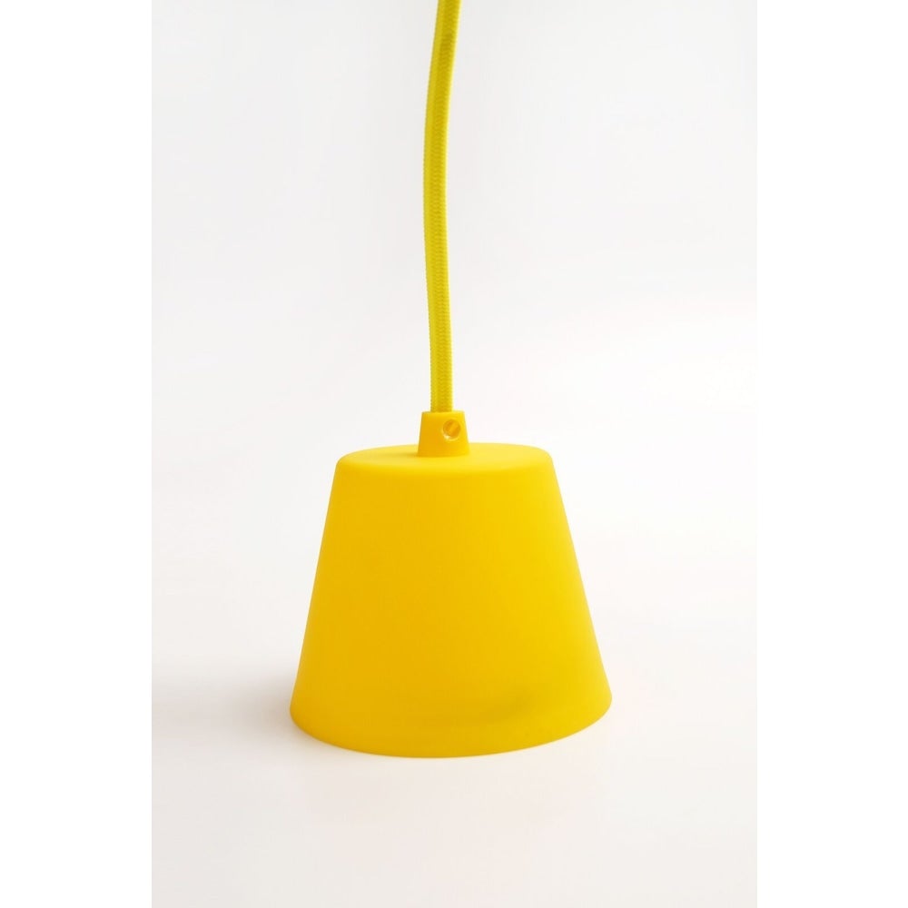 Stan Colour Silicone Ceiling Hanging Pendant Lamp - Yellow Fast shipping On sale