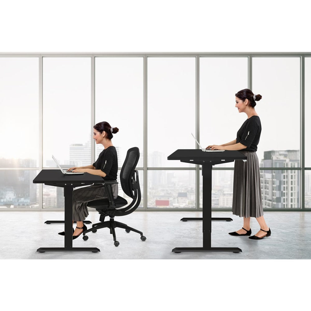 Standing Computer Work Task Study Office Desk Electric Single Motor W/ Memory Function - Black Fast shipping On sale