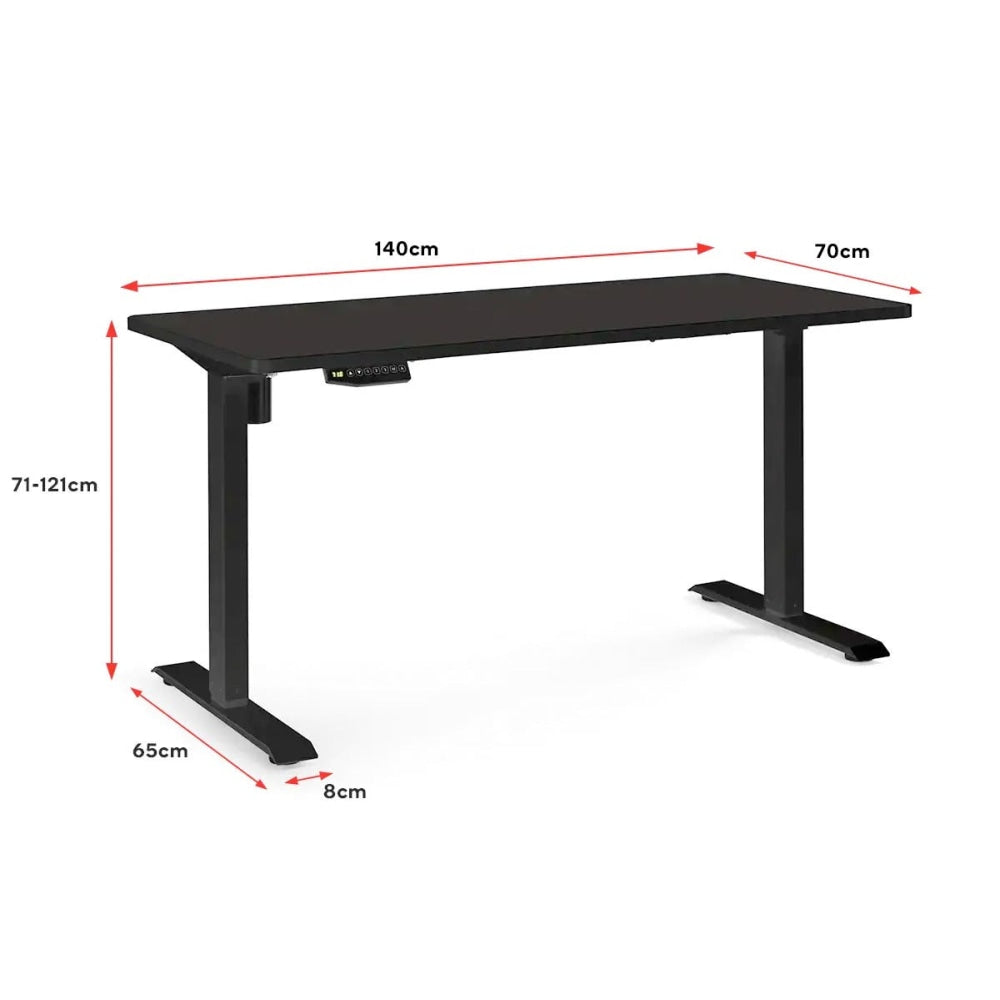 Standing Computer Work Task Study Office Desk Electric Single Motor W/ Memory Function - Black Fast shipping On sale