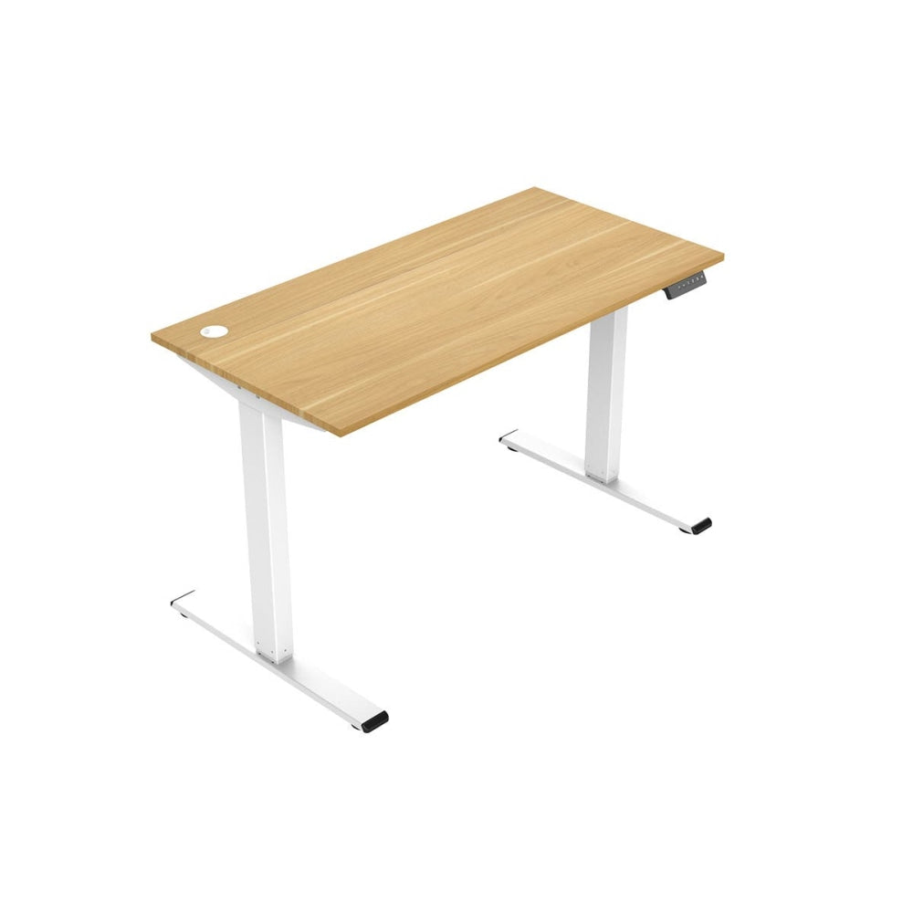 Standing Split Computer Work Task Study Office Desk - Natural/White Natural Fast shipping On sale