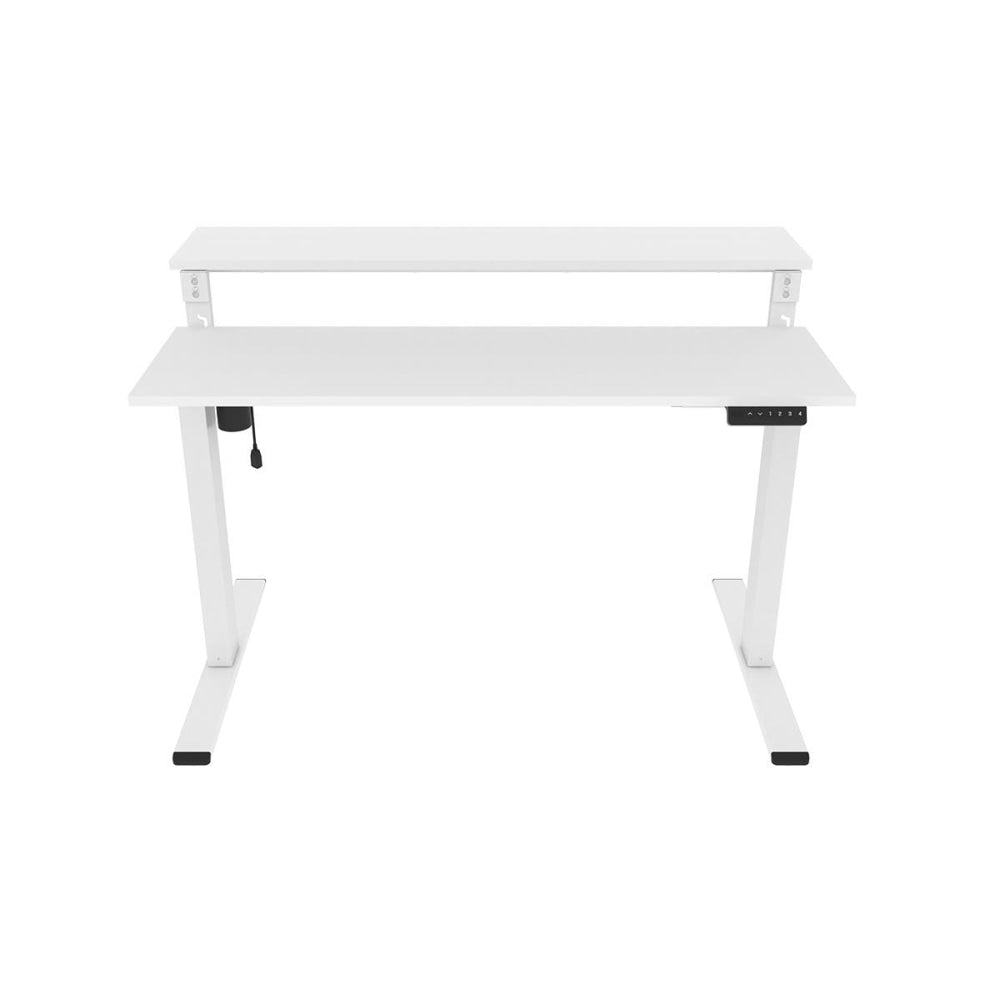 Standing Split Computer Work Task Study Office Desk - White/White White Fast shipping On sale