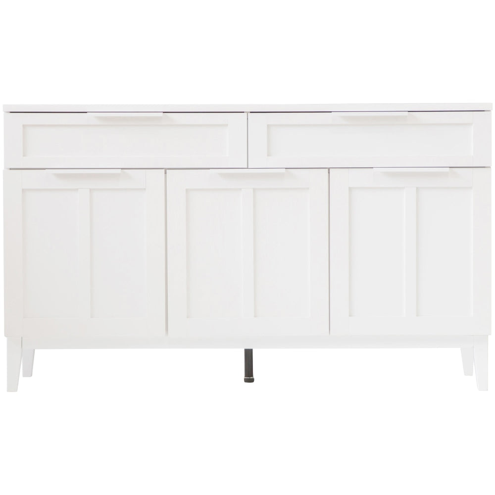 Stanley Modern Classic Buffet Unit Sideboard Cupboard W/ 3-Doors 2-Drawers - White & Fast shipping On sale