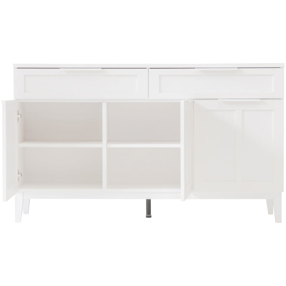 Stanley Modern Classic Buffet Unit Sideboard Cupboard W/ 3-Doors 2-Drawers - White & Fast shipping On sale