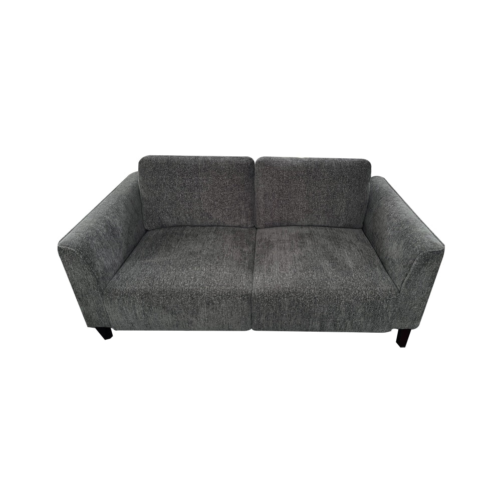 Starck Fabric Loveseat 2 - Seater Sofa Solid Timber Legs - Grey Fast shipping On sale