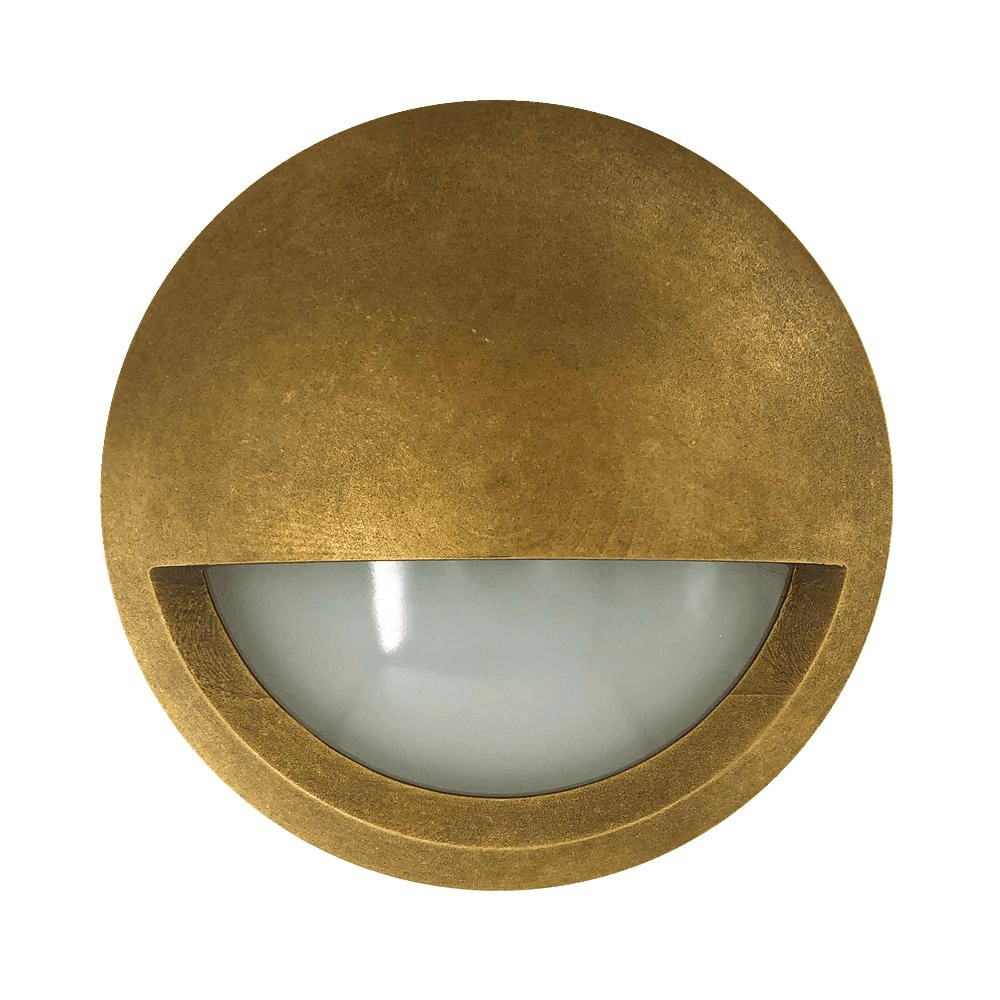 Step Wall Light Surface Mounted 12V 6W Round Ant Brass 3000K IP65 Eyelid OD98mm 480LM Lamp Fast shipping On sale