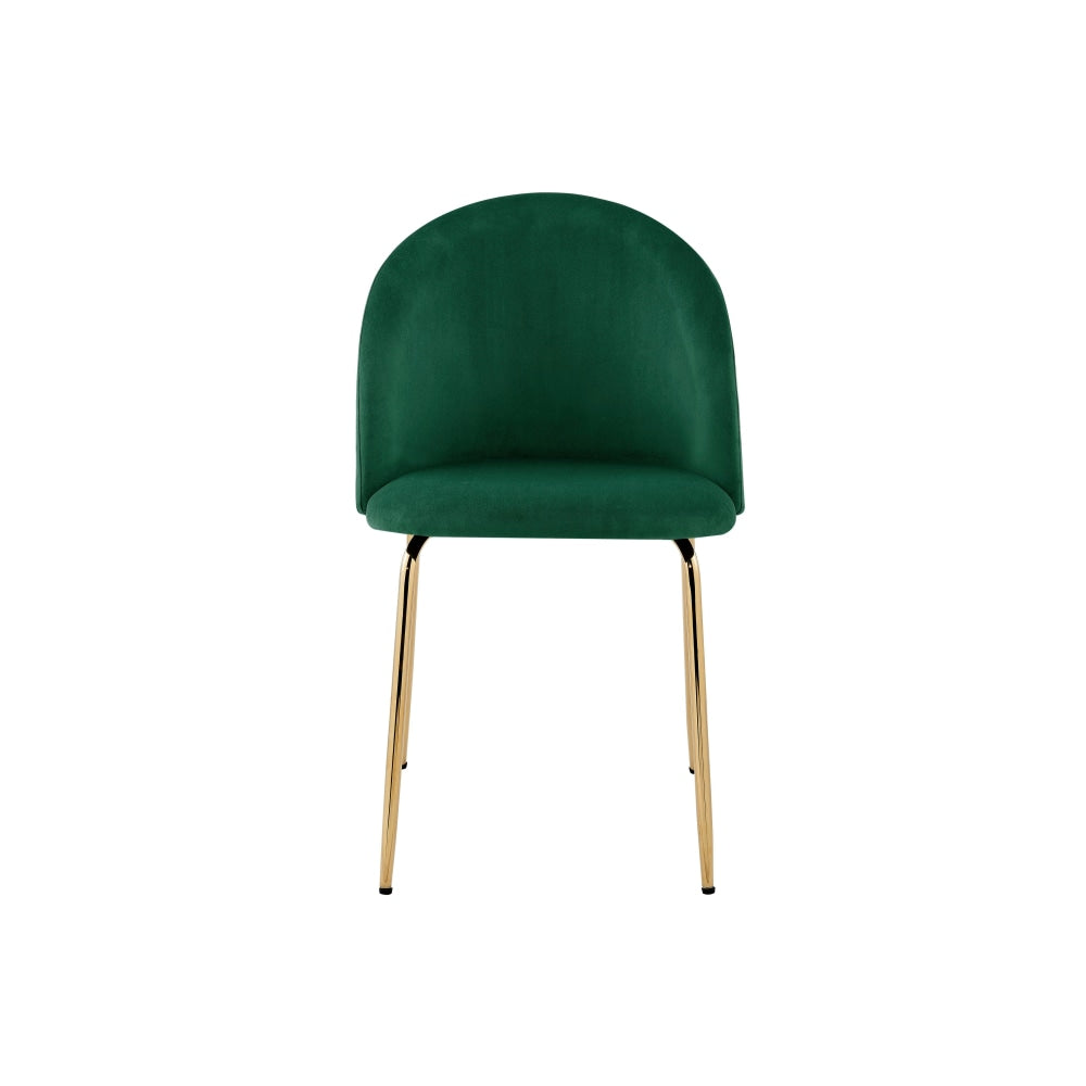 Subiaco Set of 2 Velvet Kitchen Dining Chairs - Emerald Chair Fast shipping On sale