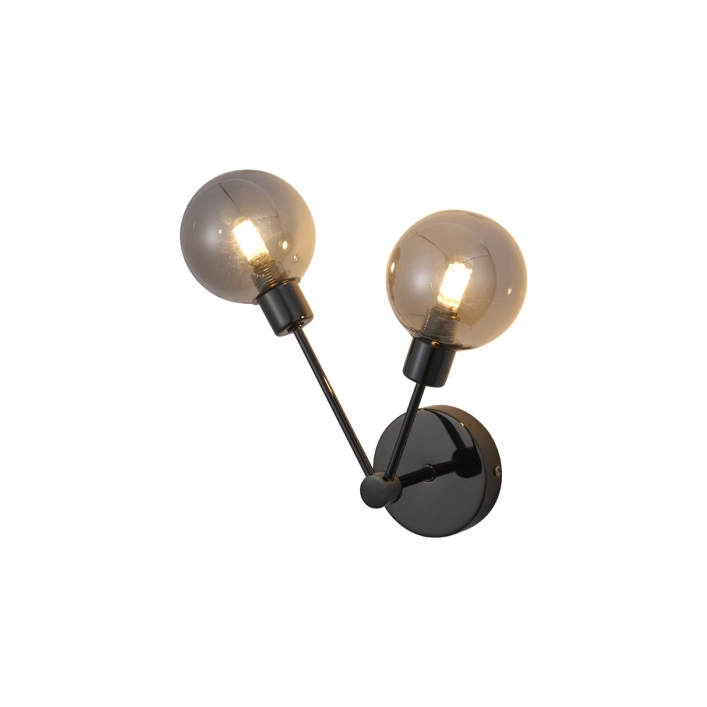 Sue Modern Elegant Wall Lamp Reading Light - Black Chrome Fast shipping On sale