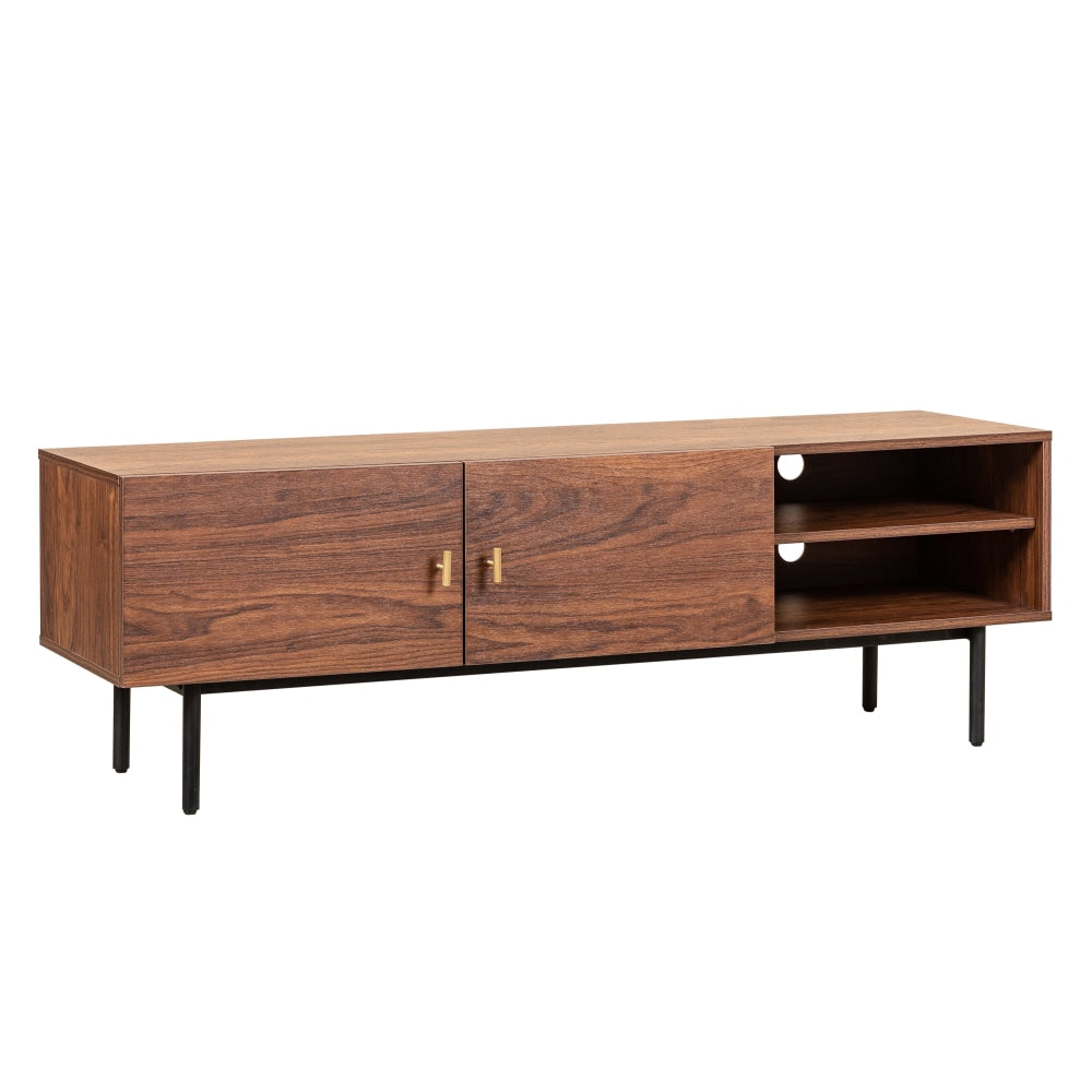 Sweden Lowline TV Stand Entertainment Unit 150cm - Dark Timber Fast shipping On sale