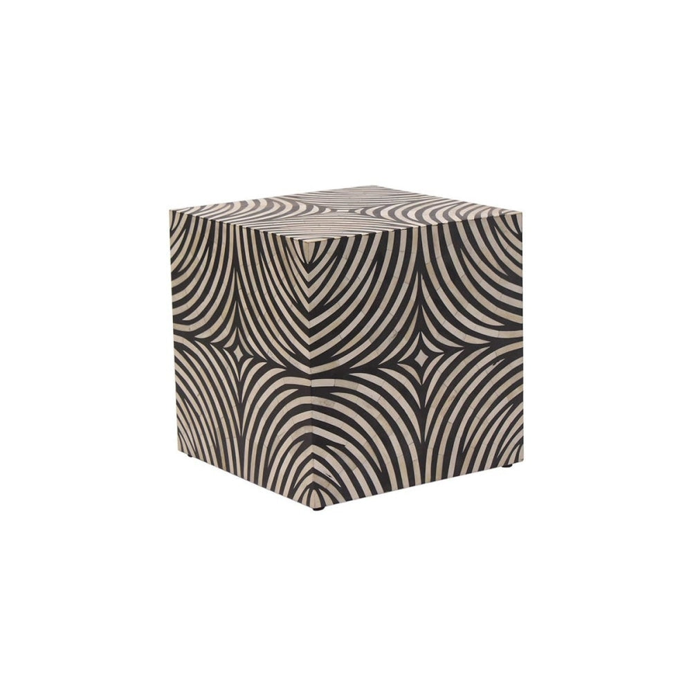 Swirl Bone Inlay End Lamp Side Table Fast shipping On sale