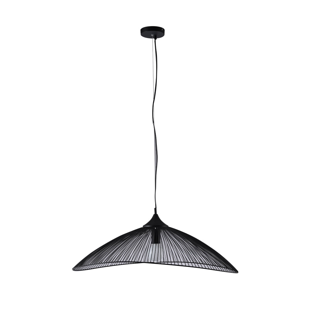 Syrah Modern Basket Style Pendant Lamp Light Black Fast shipping On sale