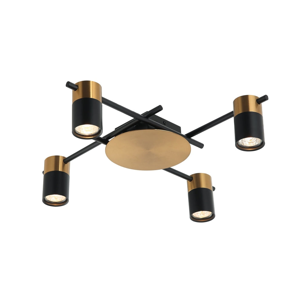 TACHE Spot Light GU10 X 4 Interior Ceiling Brass & Black OD520mm H120mm Adjustable Fast shipping On sale