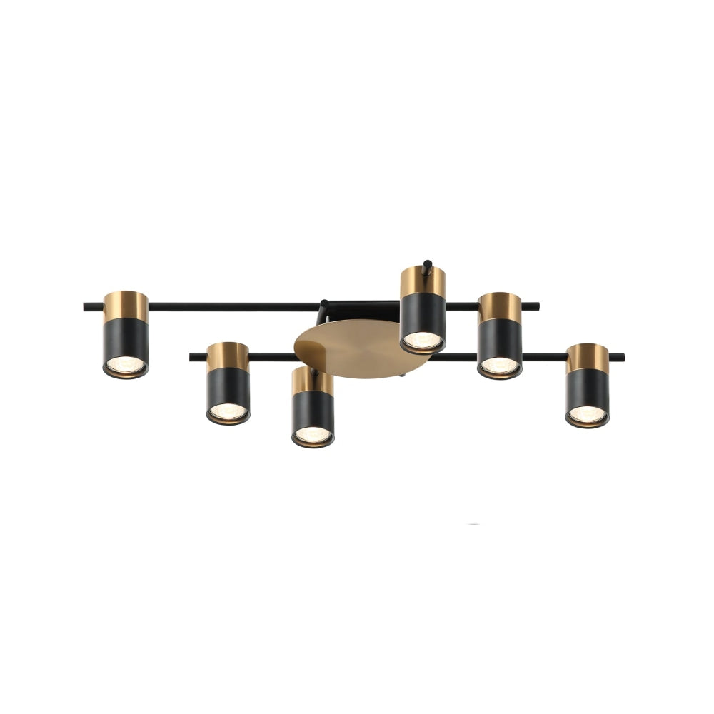 TACHE Spot Light GU10 X 6 Interior Ceiling Brass & Black OD720mm H120mm Adjustable Fast shipping On sale