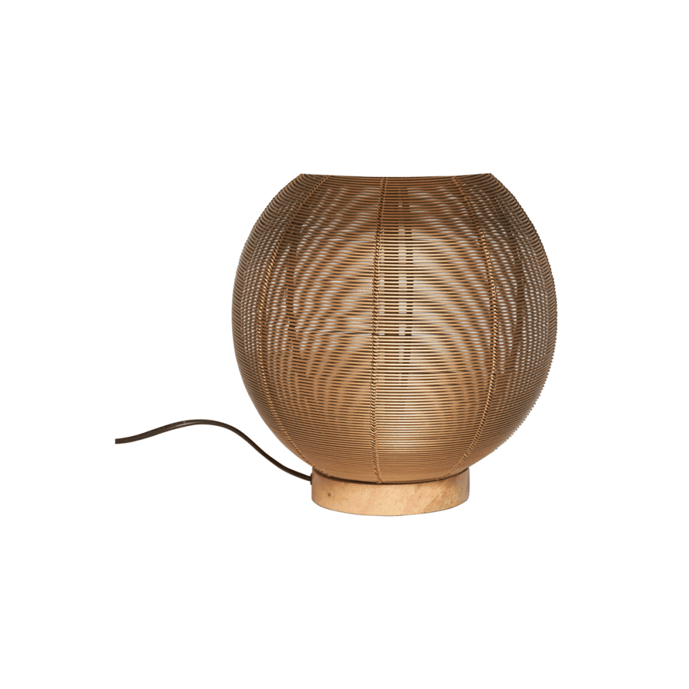 Takayama Modern Spherical Cotton Shade Table Light Lamp - White Gold Fast shipping On sale