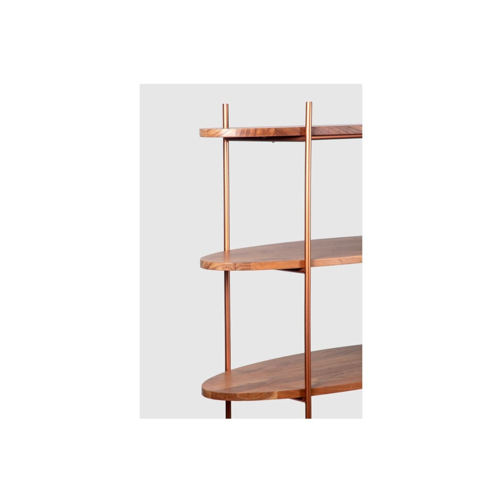 Tamba 4-Tier Bookcase Bookshelf Display Cabinet - Natural Fast shipping On sale