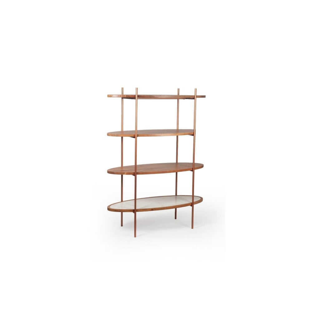 Tamba 4-Tier Bookcase Bookshelf Display Cabinet - Natural Fast shipping On sale