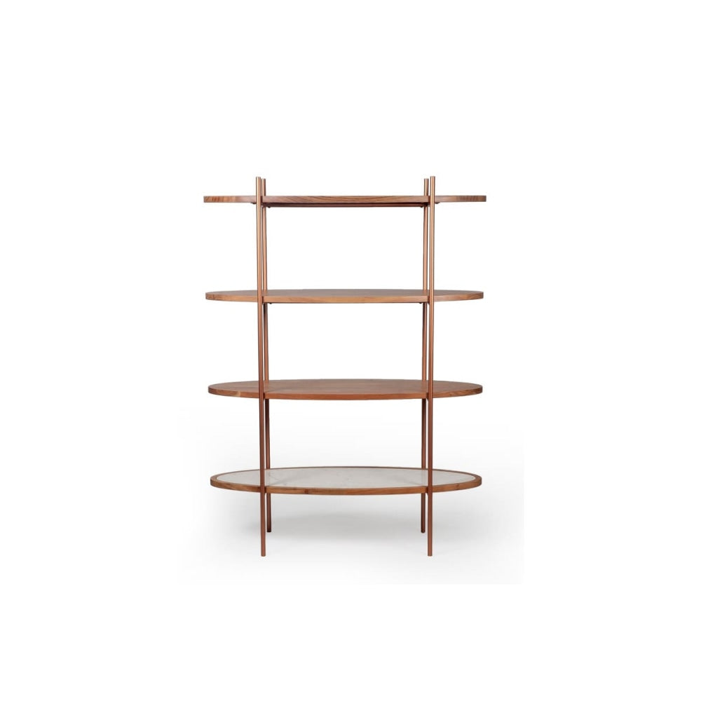 Tamba 4-Tier Bookcase Bookshelf Display Cabinet - Natural Fast shipping On sale