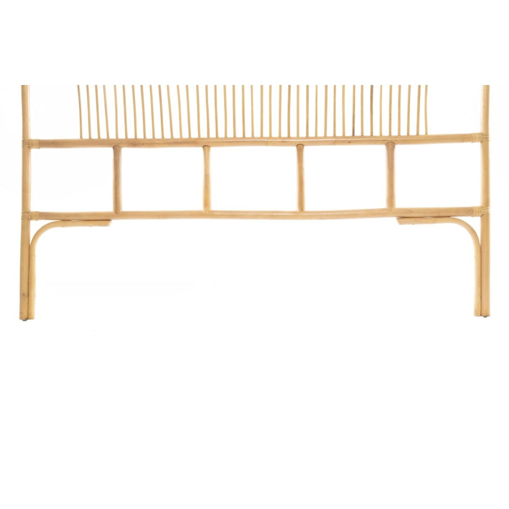 Teagan Rattan Eco Friendly Bed Head Headboard Queen Size - Natural Fast shipping On sale