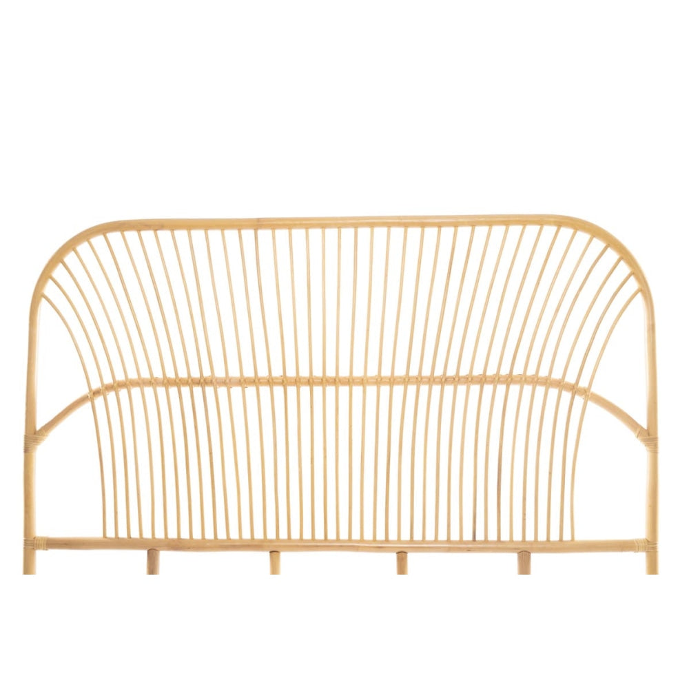Teagan Rattan Eco Friendly Bed Head Headboard Queen Size - Natural Fast shipping On sale