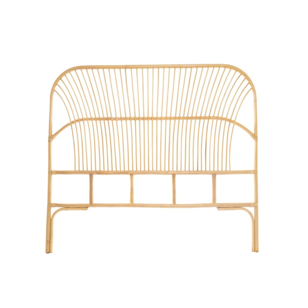Teagan Rattan Eco Friendly Bed Head Headboard Queen Size - Natural Fast shipping On sale
