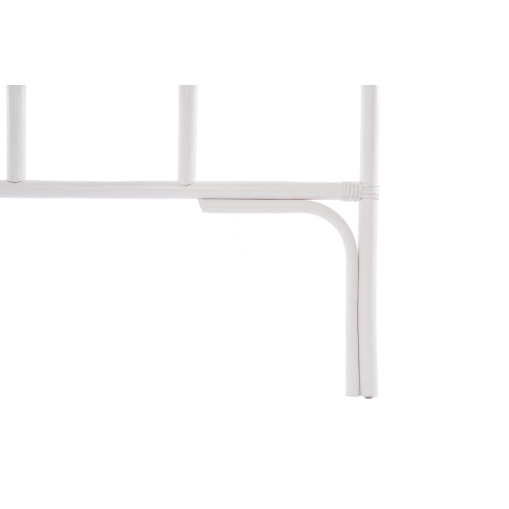 Teagan Rattan Eco Friendly Bed Head Headboard Queen Size - White Fast shipping On sale