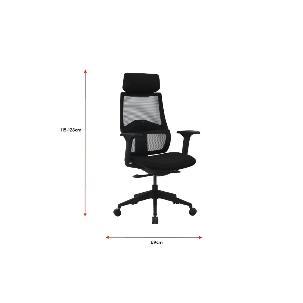 Temax Mesh Office Computer Work Task Chair with Head Rest Fast shipping On sale