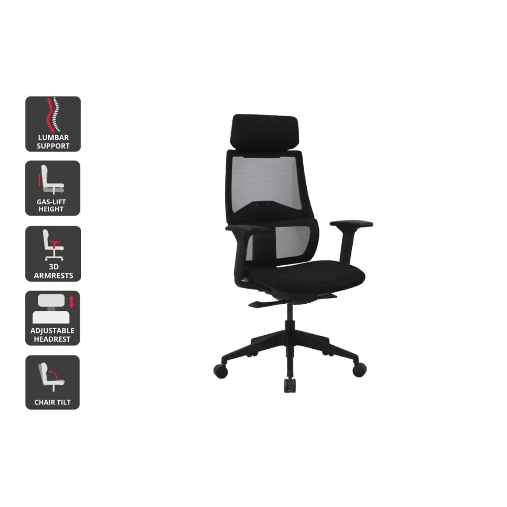 Temax Mesh Office Computer Work Task Chair with Head Rest Fast shipping On sale