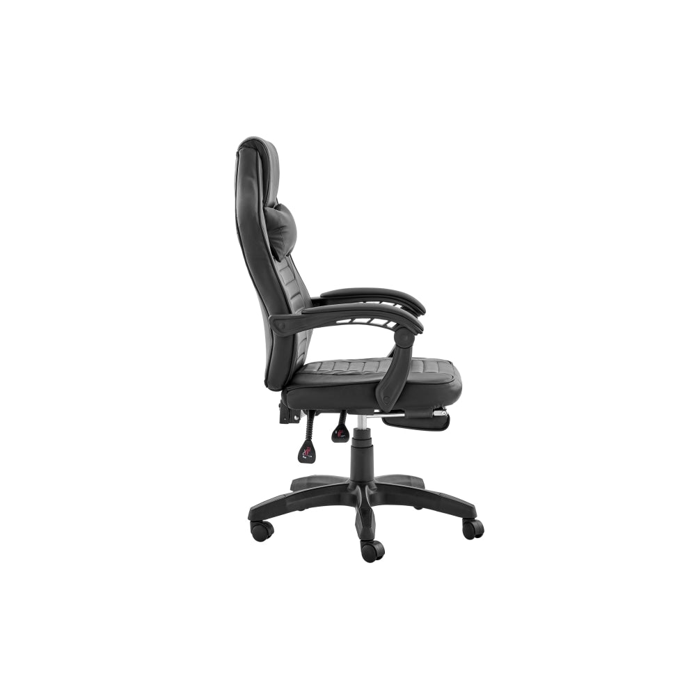 Tempest PU Leather Office Computer Work Task Gaming Chair - Black Fast shipping On sale