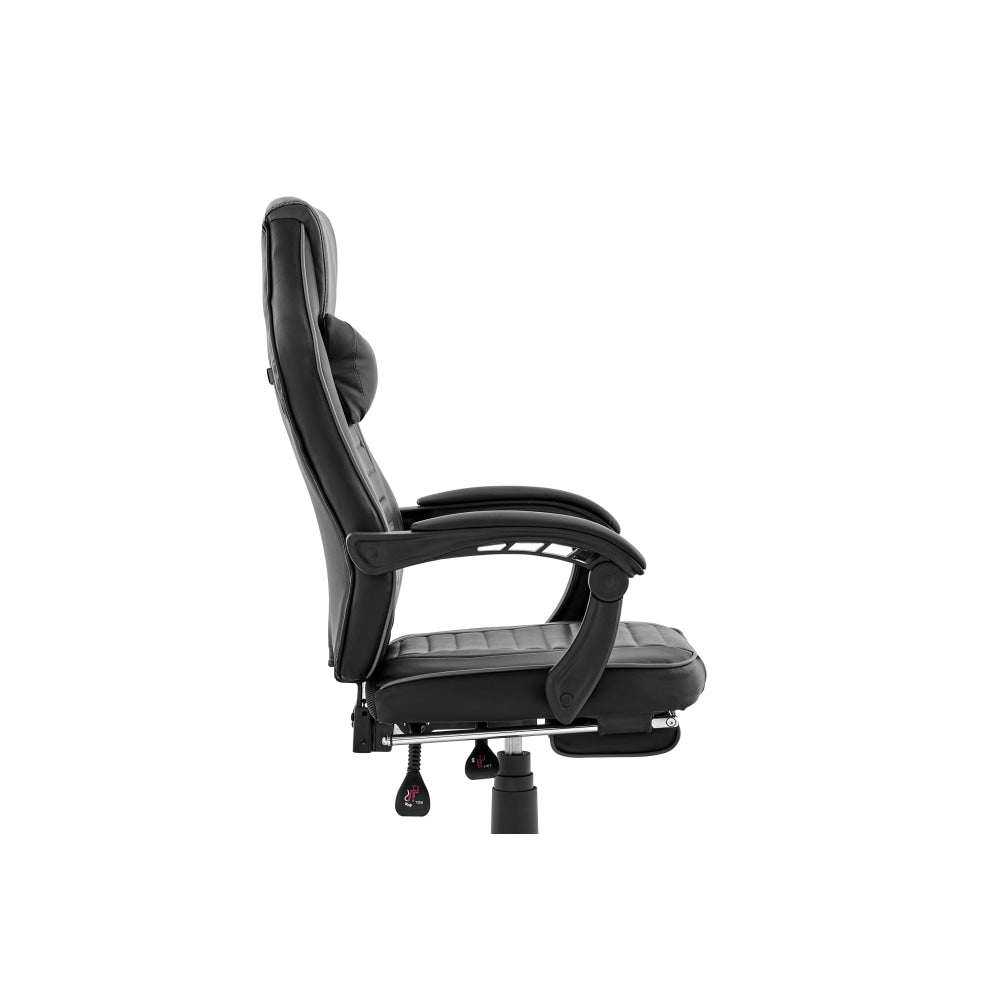 Tempest PU Leather Office Computer Work Task Gaming Chair - Black/Grey Grey Fast shipping On sale