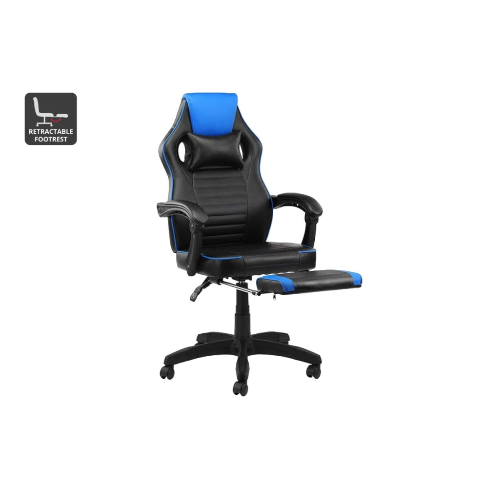 Tempest PU Leather Office Computer Work Task Gaming Chair - Blue Fast shipping On sale