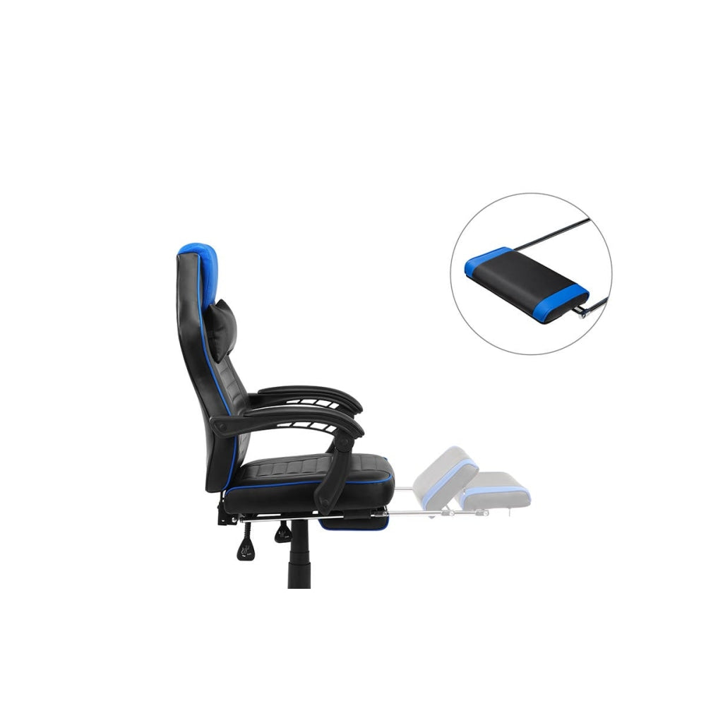 Tempest PU Leather Office Computer Work Task Gaming Chair - Blue Fast shipping On sale