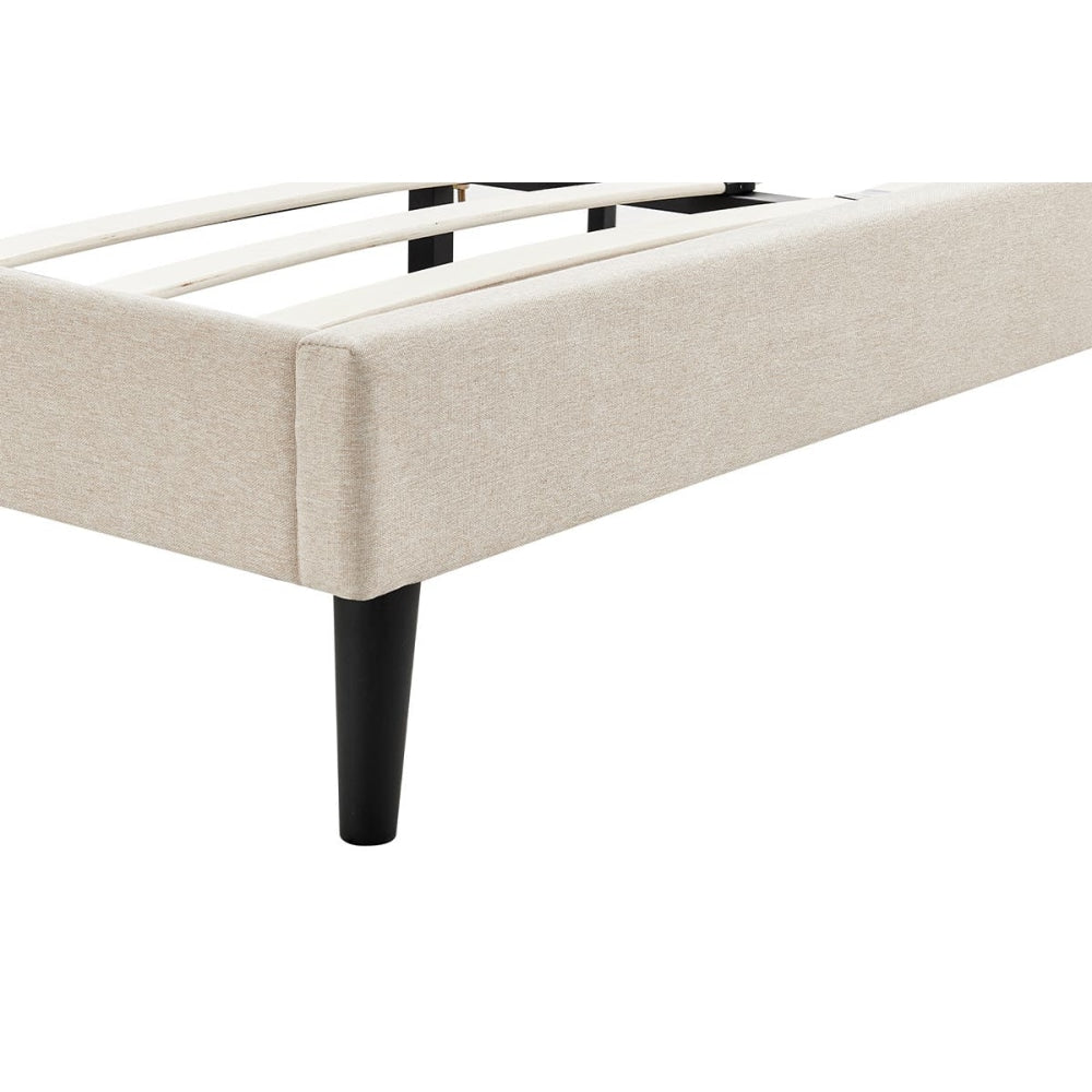 Theodore Bed Frame - Beige Double Fast shipping On sale