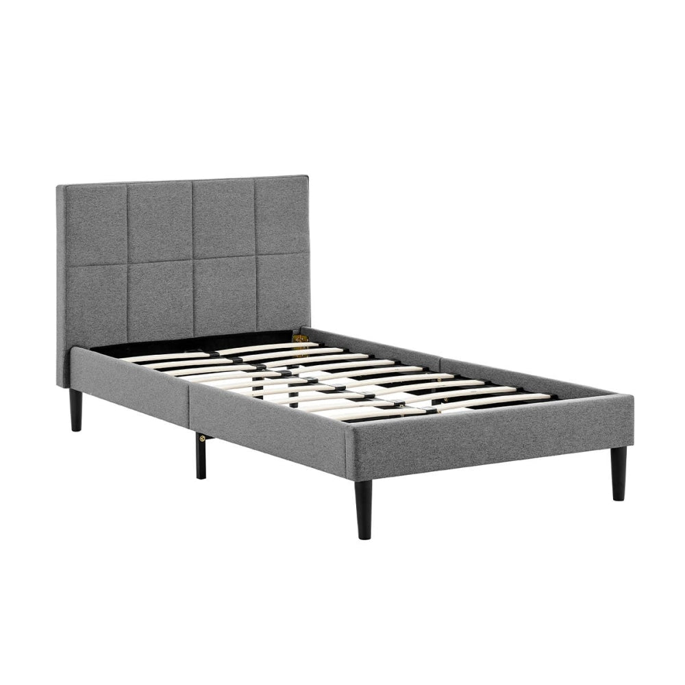 Theodore Bed Frame - Charcoal Single Fast shipping On sale