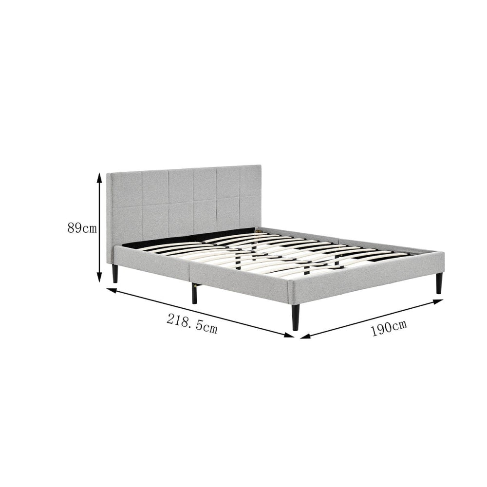 Theodore Bed Frame - Grey King Fast shipping On sale