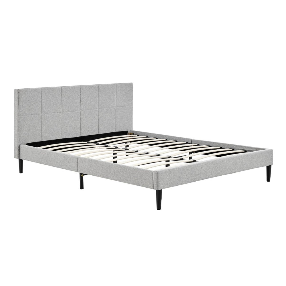 Theodore Bed Frame - Grey Queen Fast shipping On sale