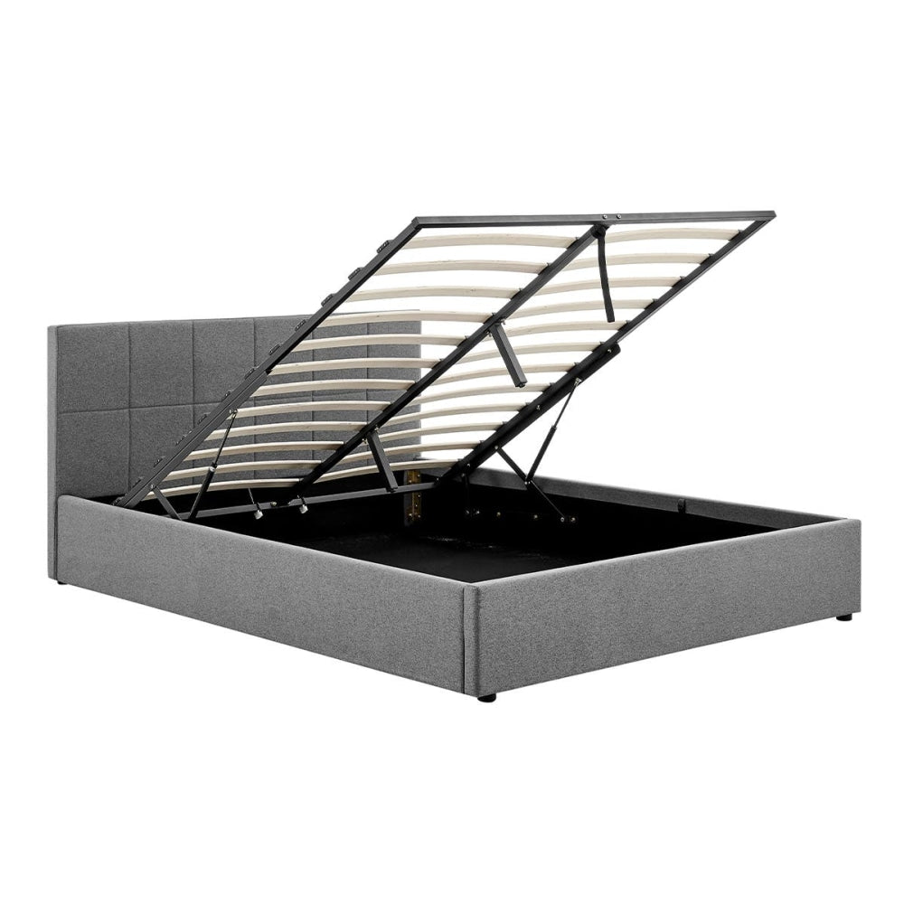 Theodore Gas Lift Bed Frame - Double Charcoal Fast shipping On sale