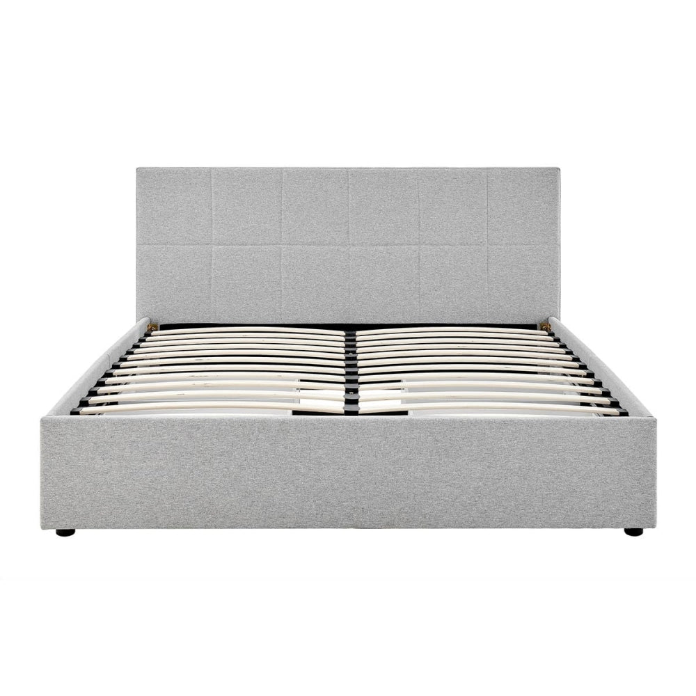 Theodore Storage Bed Frame with Drawers - Double Grey Fast shipping On sale