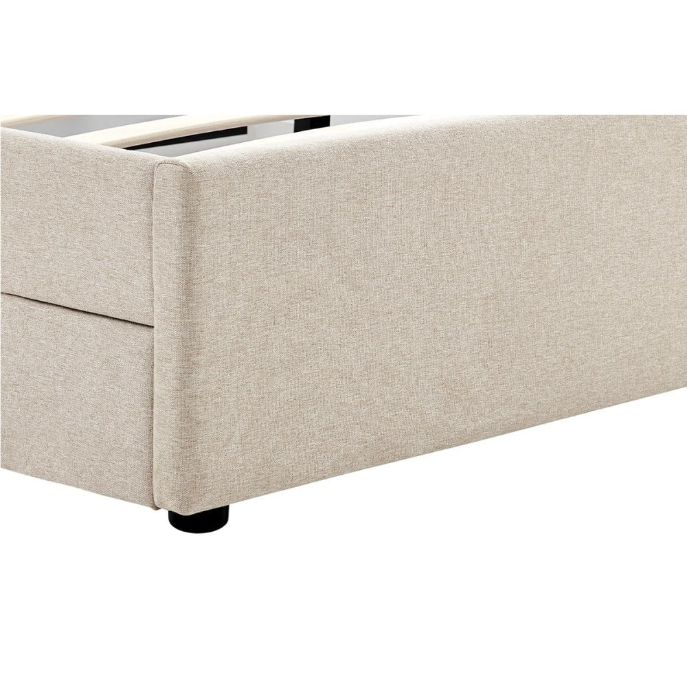 Theodore Storage Bed Frame with Drawers - King Beige Fast shipping On sale