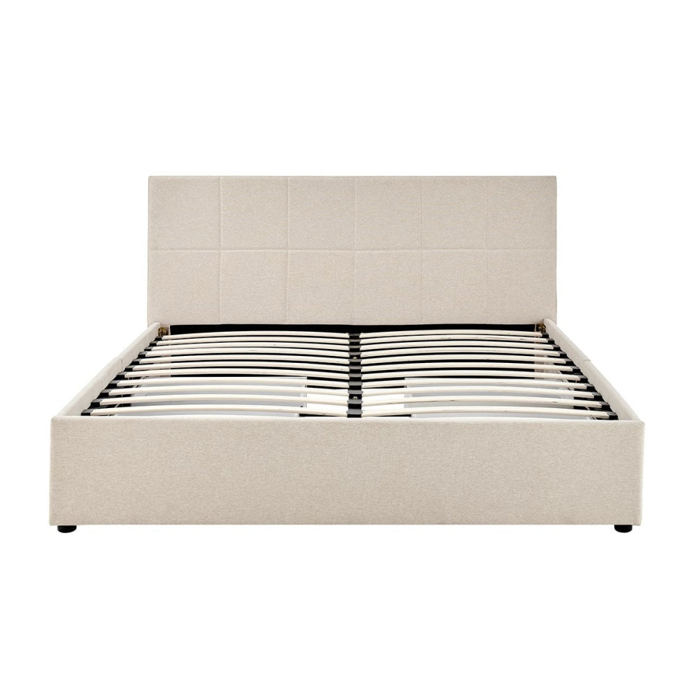 Theodore Storage Bed Frame with Drawers - King Beige Fast shipping On sale