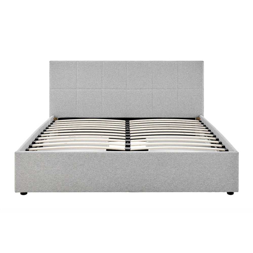Theodore Storage Bed Frame with Drawers - Queen Grey Fast shipping On sale