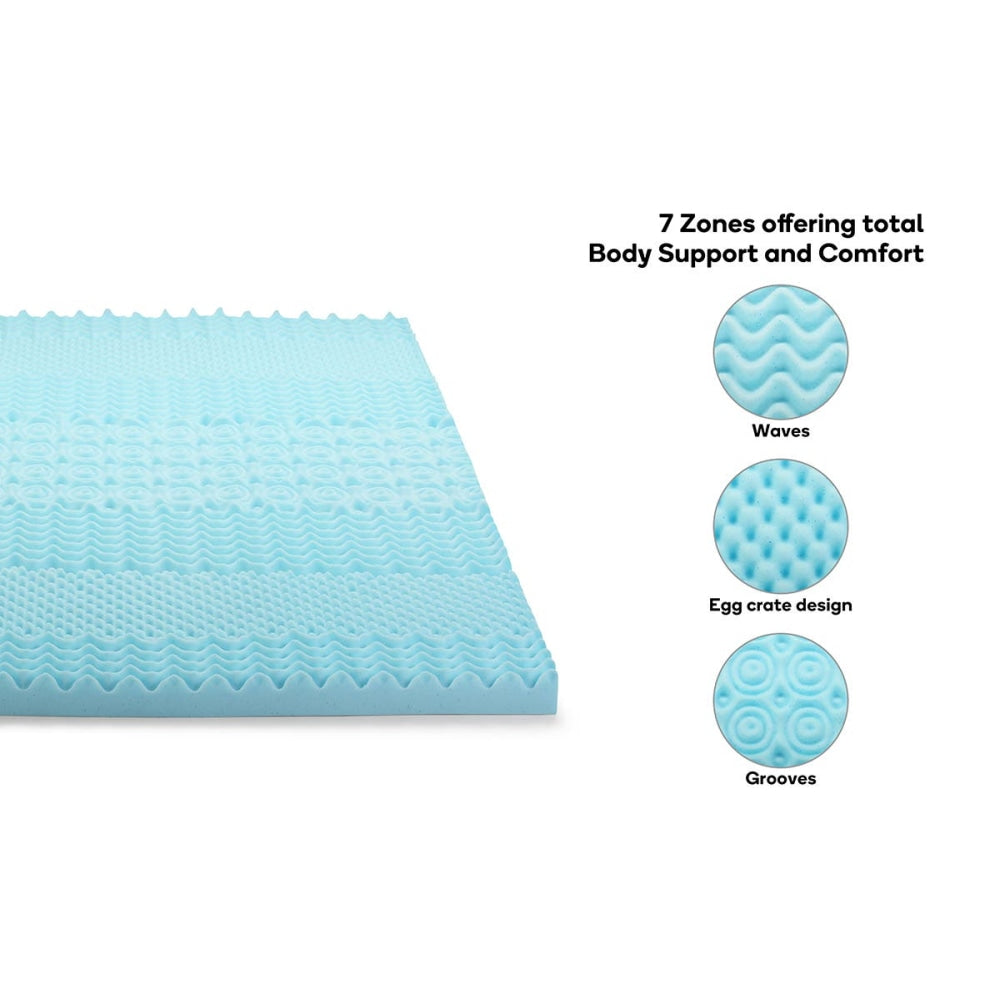 Thick Gel Memory Foam Mattress Topper with Bamboo Cover - Double Fast shipping On sale