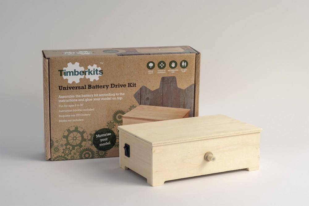 Timberkits Mechanical Wooden Model Kit Kids Toys Battery Drive Title Historical Fast shipping On sale