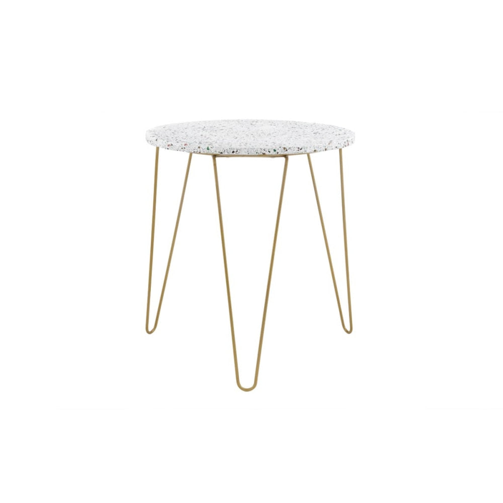 Tina Terrazzo End Lamp Side Table Fast shipping On sale