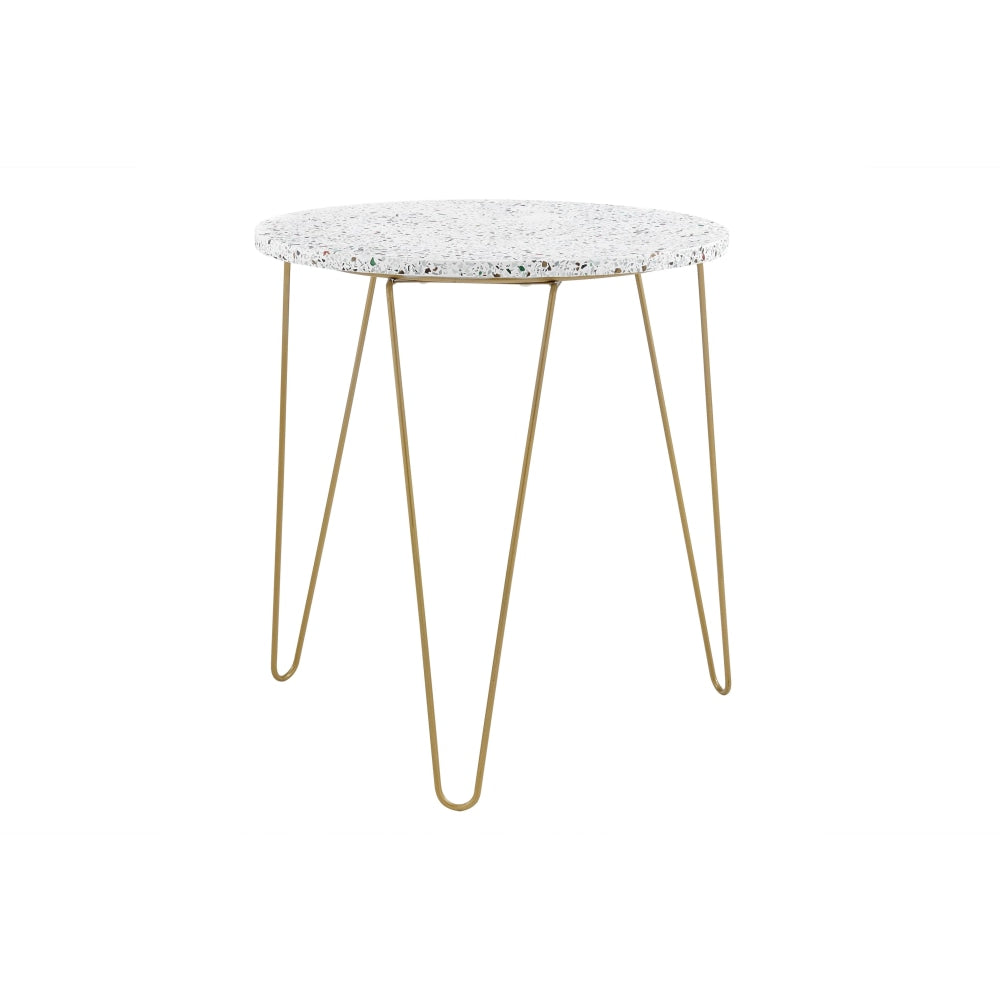 Tina Terrazzo End Lamp Side Table Fast shipping On sale