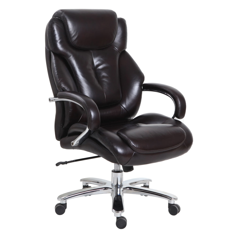 Titan PU Leather Executive Manager Office Working Computer Chair - Espresso Fast shipping On sale